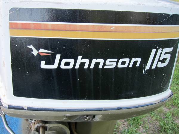 1975 Johnson 115HP with power tilt and trim for parts or fix no title 1