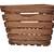 Nearly Square Wooden Slatted Vintage Crate with Built-In Handles 3 thumbnail