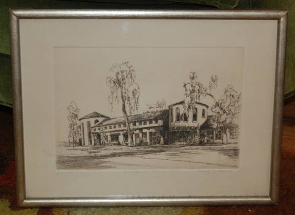Richard J. Krantz 'Architect' Signed and numbered Print of Laguna Shop 1
