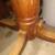 round oak[pedestal table 2 chairs 2 thumbnail