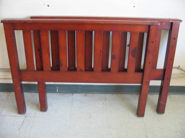 Wood Bed Frame Head and Tail Piece for Twin Mattress 1