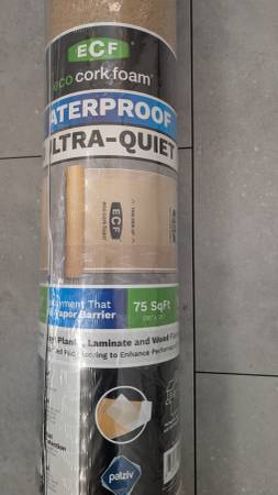 Eco Cork Foam 75 sq. ft. 3 ft. x 25 ft. x 3.2 mm Underlayment 1