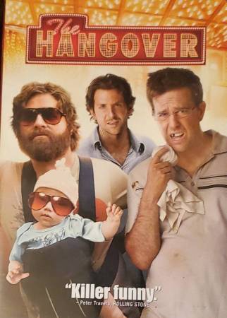 "The Hangover" on DVD starring Zach Galifianakis, Ed Holms, and Bradle 1