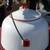 Vintage Enamelware White Teapot Red Trim & Wooden Black Bale Handle 3 thumbnail