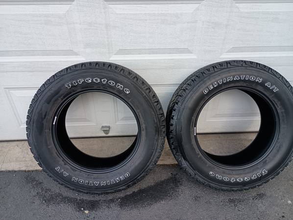 (2) Firestone destination a/t tires P245/65R17 1