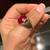 Solid Yellow Gold Ring (Size 7-8) with Beautiful Big Spinel Stone 1 thumbnail