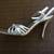 BCBG Silver Leather Women's Sandals size 8 2 thumbnail