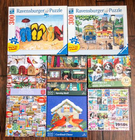 Eleven Like New Puzzles $20. for all 1