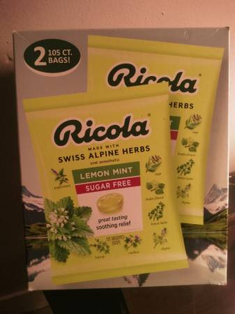 Ricola lemon mint sugar free cough drops 1