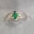 14K Oval Emerald & Diamond ring 1 thumbnail