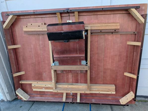 Used solid wood dining table, solid wood chairs 1