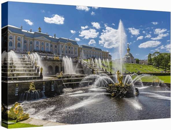 Grand Cascade of Peterhof, Peter the Great's Palace canvas 1