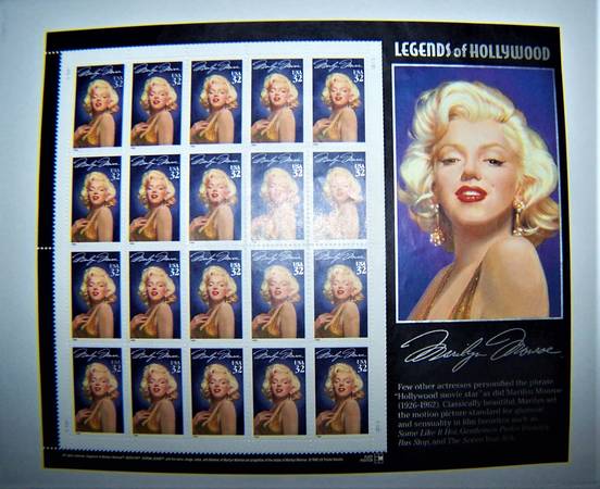 Marylin Monroe stamps 1