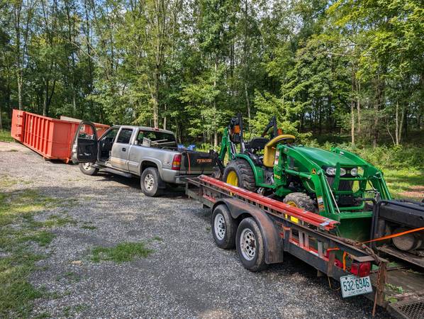 Guy with a truck, tractor and a trailers 1