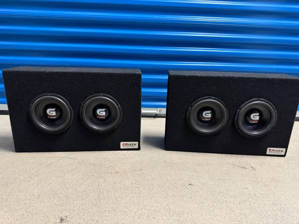 Awesome subs 4 Genius audio 6.5" in bbox ported boxes no amp 1