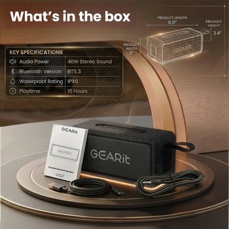 Bluetooth Speaker / BT Speaker / GEARit 40 watt 1