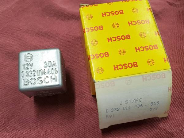 Bosch 4 Terminal Relay 0332014406 30 amp Metal Top Vintage 1