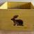 Easter Bunny rabbit wood decorative yellow box by Harry&David 3 thumbnail