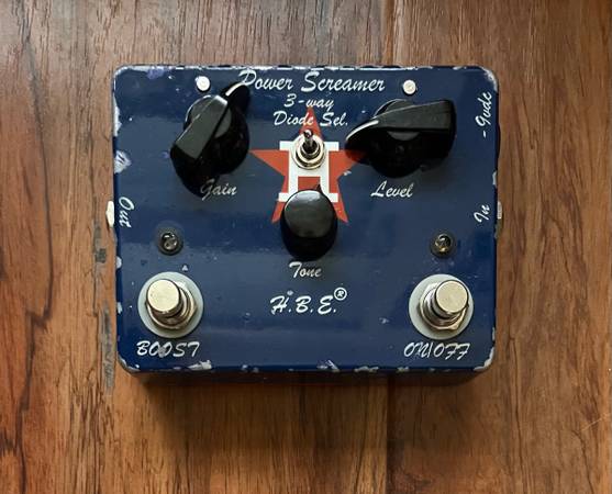 FSOT Homebrew Electronics Power Screamer Overdrive Pedal Houston Astros JRC4558  1