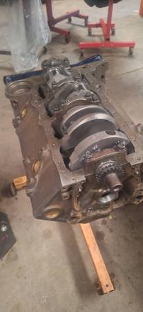 350 chevrolet  block just machined  reground crank  new bearings 1