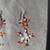 New Never Used Dangle People Earrings - Metal Wire Beads Fun w Info Be 2 thumbnail
