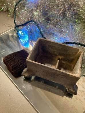 Antique Cast Iron Tape or Sealer Moistener Desk Accessory 1