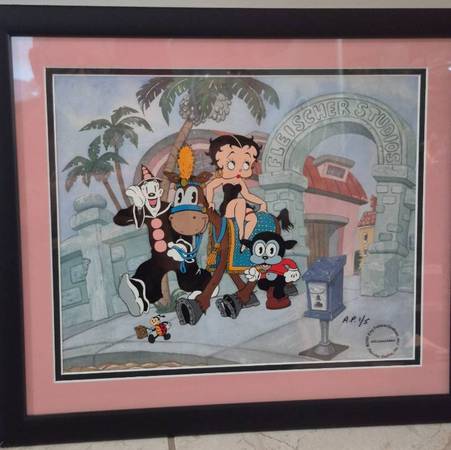 RARE Signed Artist's Proof 1989 King Features Betty Boop "Betty Boops 1