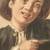 ANTIQUE OIL PAINTING ON CANVAS BOY PLAYING TRIANGLE SIGNED!!  AS IS!! 8 thumbnail