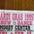 Mardi Gras 1995 Galveston TX Battle of Zydeco Original Poster 3 thumbnail