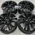 20" 20x8 DODGE DURANGO SATIN BLACK WHEELS RIMS 2011-2013 FULLSET OF (4 1 thumbnail