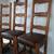 Solid oak chairs with leather upholstery 7 thumbnail