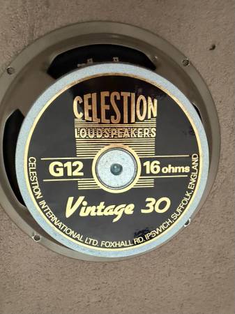 Celestion Vintage 30, 12" 16ohm guitar speaker- England 1
