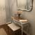 Beautiful antique vanity with matching stool 7 thumbnail