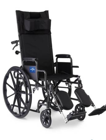 MEDLINE LARGE SIZE RECLINING WHEELCHAIR 1