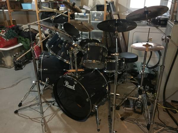 Pearl Export 10 drum kit 8 cymbals 1