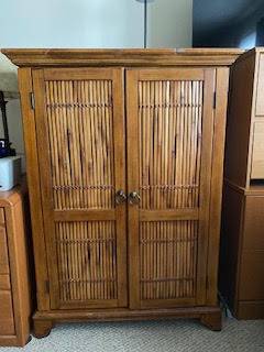 Bamboo Computer Cabinet 1