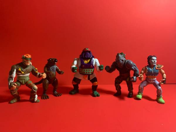 5 Vintage TMNT Ninja Turtle Figures 1