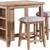 Intercon Highland Solid Wood Counter Height Dining Set (Table + 3 Stools) 3 thumbnail