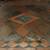 Artisan Stone mosaic table with wrought-iron legs 3 thumbnail
