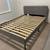 IKEA SLATTUM Upholstered- Full bed frame, Grey-Like New, slats 2 thumbnail