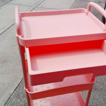 4 Tier Rolling Plastic Utility Cart Organizer with 1 Top Drawer, - $20 (Staten Island)63471377257219121