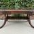Mahogany Coffee Table with Glass Top and Shelf - 7 thumbnail