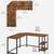 L- Shaped computer & Corner desk 7 thumbnail