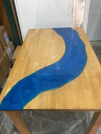 Epoxy River Kitchen Table 1