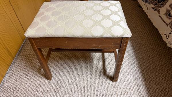 Antique Vanity Bench 1