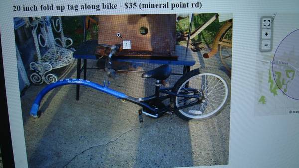 20 inch alleycat tag along fold up bike ready to use 1