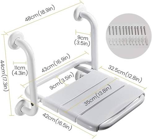 12'' X 15'' Folding Shower Seat 1