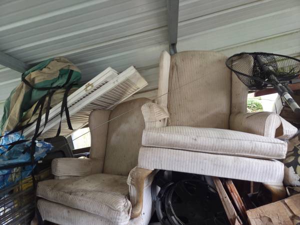 2 Vintage Corduroy Wingback Armchairs! :) 1