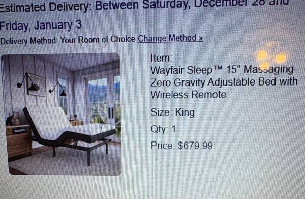 King size adjustable bed 1