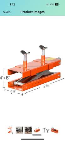 Black Widow Motorcycle Jack 1